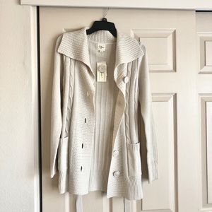 Cute Knit Cardigan Neutral/beige/cream
